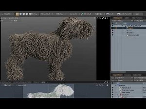 【modo機能紹介】ファーの基本的な生成方法