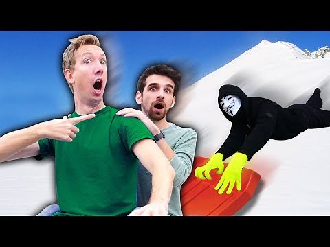 DANIEL ESCAPES PROJECT ZORGO SLEDDING with CWC (Exploring Scavenger Hunt Abandoned Riddles)