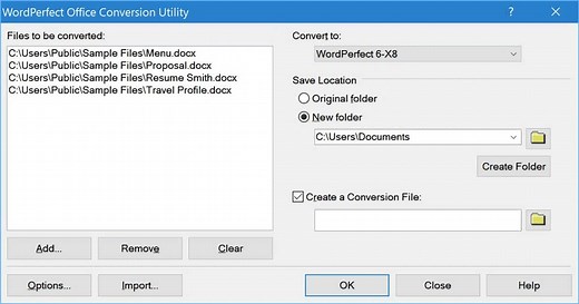 Batch Converting Files from Word to WordPerfect - Corel Discovery Center