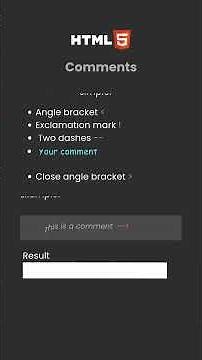 How to Use Comments in HTML