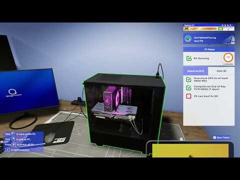 PC Building Simulator (overclock cpu & upgrade hardware)