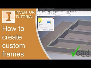 How to create custom frames | Frame Generator | Autodesk Inventor