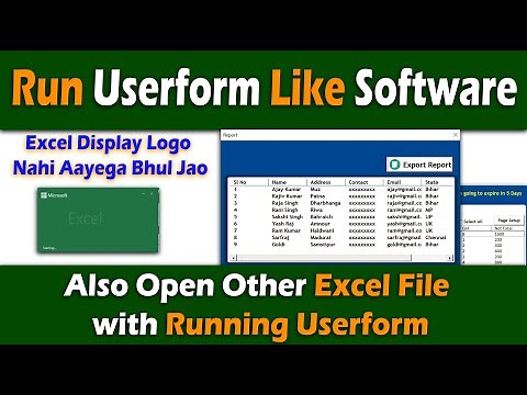 How to Use Excel Userform Like Software | Be a Software Developer | Hindi | vba userform | Excel VBA