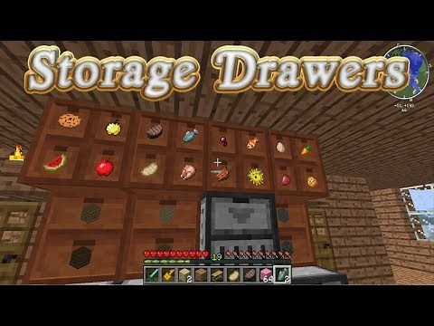 Storage Drawers Mod Showcase (Minecraft 1.12.2)