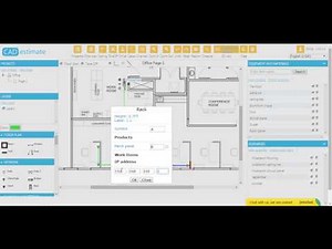 Online CAD Estimation. Structured Cabling