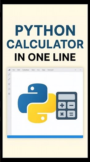 Python Calculator in One Line! (Arabic Short)