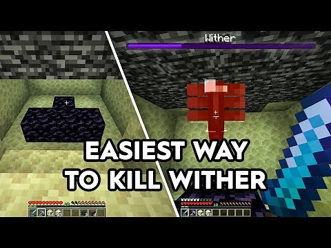 Minecraft Easiest way to kill Withers! 30 Second Method - 1.20+