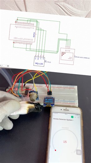 8.9K views · 43 reactions | SMOKE detection with Email Alert using Blynk Cloud & ESP32. #arduino #engineering #electronics #arduinoproject #electricalengineer #arduinobeginner #programming #uploadideaswithitamar | Upload Ideas with Itamar | Facebook