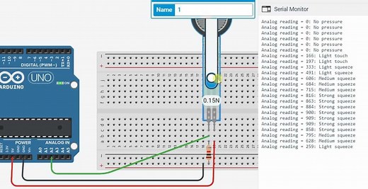Interface Force Sensor (FSR) with Arduino - Measure Force
