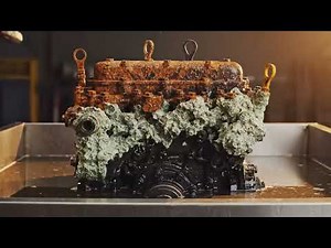 Extremely Skill Rust Removal - Restoring a Deeply Corroded Engine Block