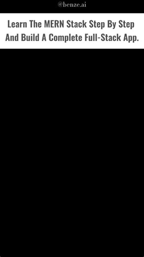 ⌬ AI on Instagram: "MERN Stack Basics 🚀 This beginner‑friendly MERN course walks through backend APIs, React frontends, and database integration to help you deploy a full‑stack project.💥 #ai #opensource #coding #openai #startup #python #opensource #reelsi̇nstagram"