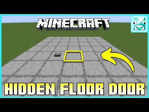 Minecraft: HIDDEN FLOOR PISTON DOOR Tutorial (1 Block)