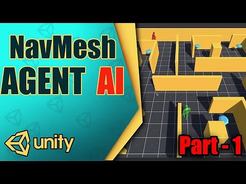 Unity NavMesh Agent Pathfinding - AI movement | Unity Tutorial For Beginner (Part - 1)