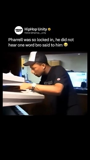 45K views · 1.8K reactions | Pharrell was so locked in, he did not hear one word bro said to him  Follow the Page for Daily HipHop Content ❗ @hiphop__unity  _____________ #pharrellwilliams | HipHop Unity | Facebook