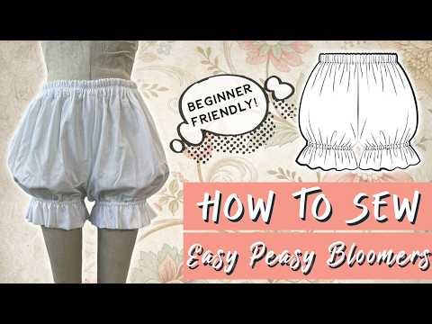 ✨ How to Sew Super Simple Bloomers | The Easiest and Cutest Bloomers You’ll Ever Make ✨
