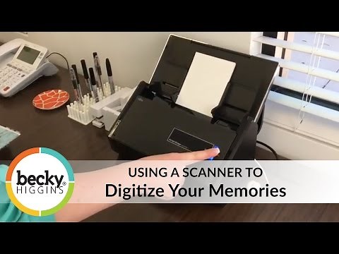 Using a Scanner in Scrapbooking - The Fujitsu ScanSnap iX500