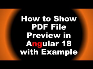 How to Show PDF File Preview in Angular | Step-by-Step Guide | Part 1