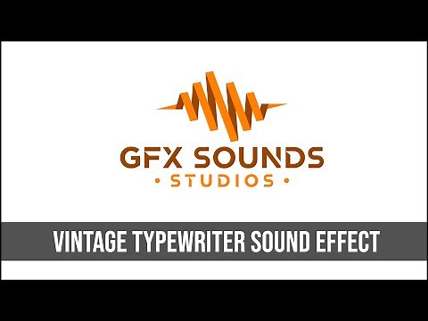 Vintage Typewriter Sound Effect