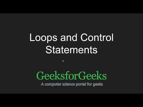 Python Programming Tutorial | Loops & Control Statements in Python | GeeksforGeeks