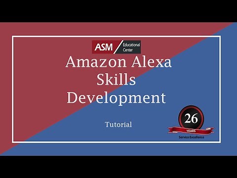 Amazon Alexa skills development tutorial