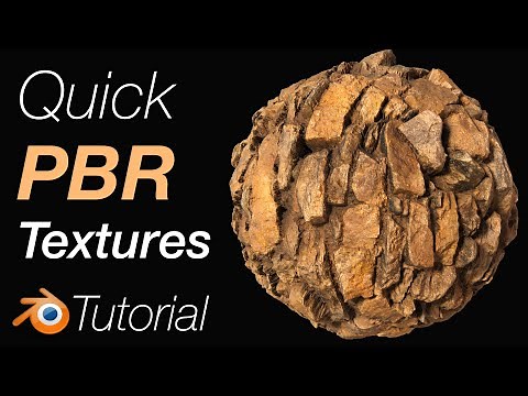[4.0] Blender Tutorial: PBR Texturing in 2 Minutes for Beginners for Free