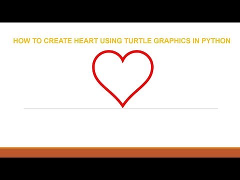 | How to create heart using turtle in python | | python tutorials | | Python miniconcepts |