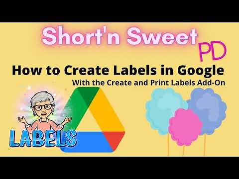 Creating Labels in Google Drive