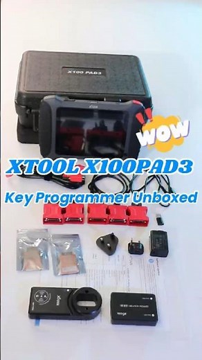 Unboxing XTOOL X100PAD3 – pro-level key programmer, and a clean, ready-to-go setup.