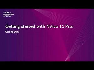 NVivo 11 Pro: Coding data