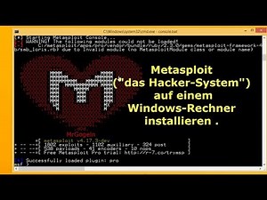 Metasploit auf Windows installieren