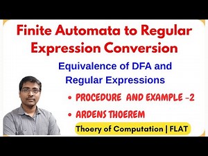 2.6 Conversion from DFA to Regular Expression Example || TOC ||FLAT