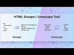 HTML Escape & Unescape Tool Online | Encode Decode HTML – Tulsi Digital Hub
