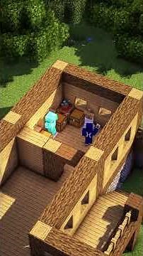 Minecraft Starter House🏠Get the 3D guide on Heybuilds.com 🔗link in profile