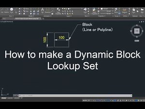 AutoCAD How to make a Dynamic Block Lookup Set
