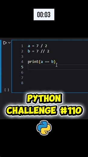 Can You Solve This Python Division Comparison Trap? 🐍 #PythonChallenge