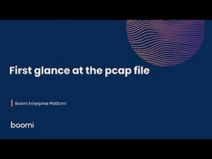 First glance on the pcap file