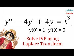7.3-26 Use Laplace Transform to solve IVP y''-4y'+4y=t^3, y(0)=1, y'(0)=0 | DE