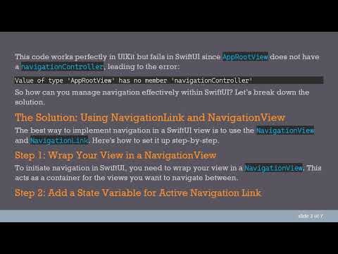 Navigating in SwiftUI: A Guide to Control Your View