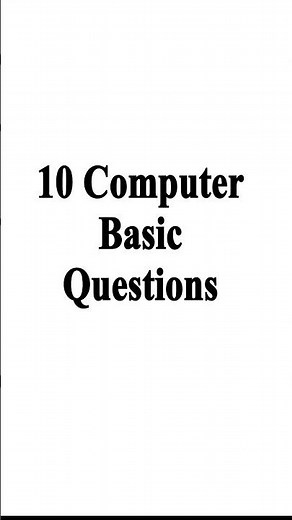 Top 10 Computer Basics GK Questions and Answers #shorts #computer #basicquestions #computerscience