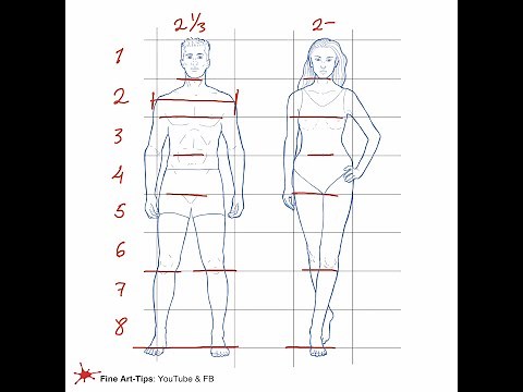 EASY BODY PROPORTIONS FOR ARTISTS - How to Draw