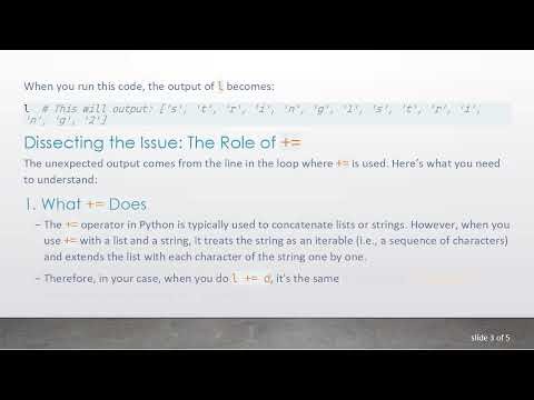 Understanding Why + = Adds Strings as Characters in Python's List