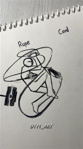 How to draw body with ( Hammer, rope dart, card) #drawing #stickman #tutorial #fpy