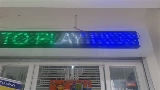 LED PROGRAMMABLE SIGNAGE.. TRI COLOR..Easy to operate Wifi edition less hassle can control text speed effects brightness background change fonts and size using android & ios app.. Done Installing @JCA ONE STOP SHOP | Nice Artz ART SIGN Services | Facebook