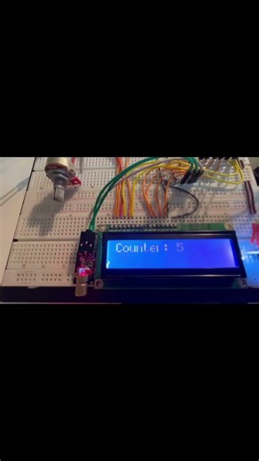 Tripwire counter for object detected using Arduino UNO #tripwire ##lcd #detection #arduino