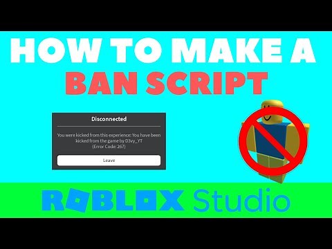 How to make a Ban Script in Roblox Studio