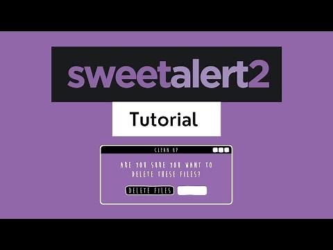 SweetAlert.js -Tutorial | Simplified