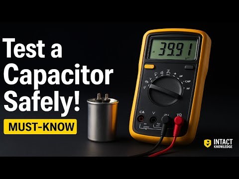 "How to Check a Capacitor with Multimeter | Working Animation | HVAC Capacitor Test Step-by-Step ⚡"