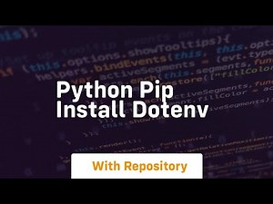python pip install dotenv