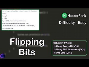 Flipping Bits Problem in Java | Hacker Rank Interview Preparation | 1 Month Preparation Kit.